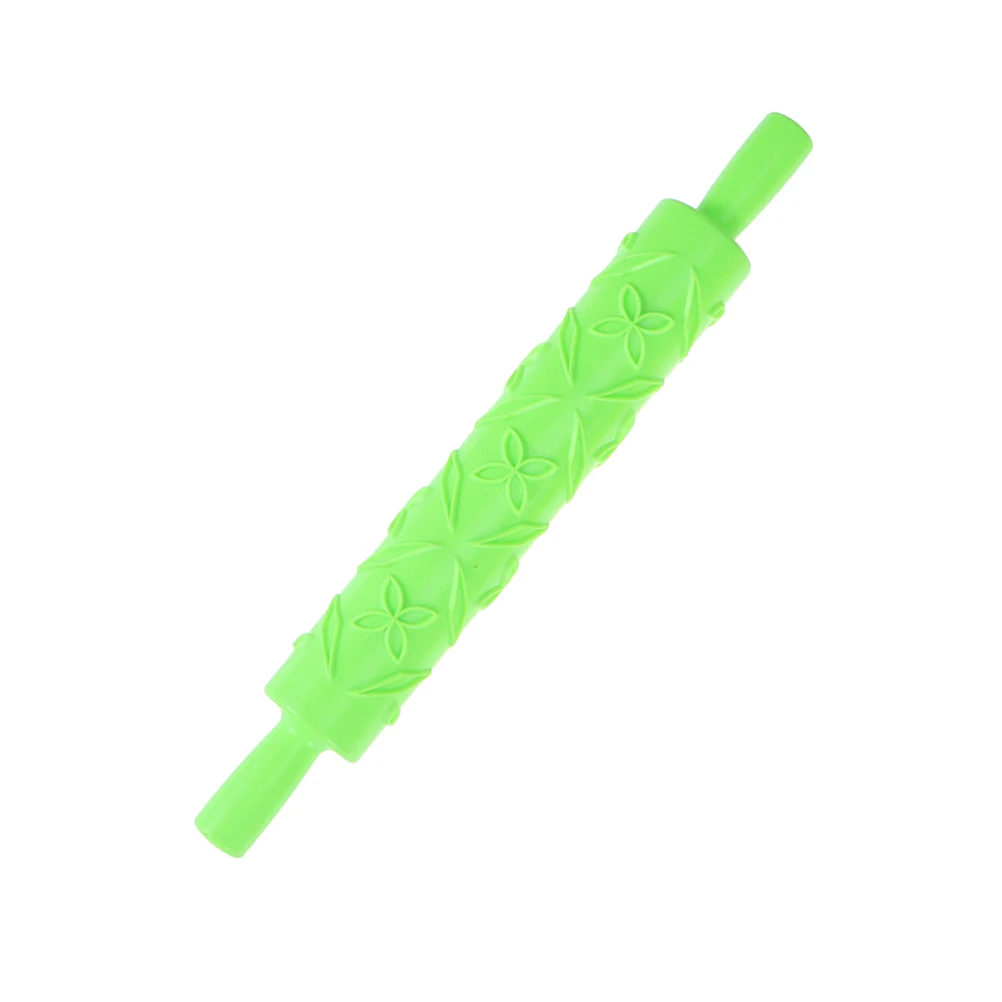 

5Pcs Patterned Rolling Pins Food Grade Plastic Dough Roller Cake Embossing Roller Sugarcraft Decorating Tool DIY Kitchen Baking