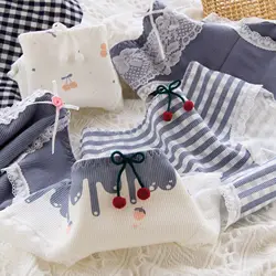 M-XL Cotton Panties Women's Underwear Panty Fashion Bow Comfort Briefs Mid Waist Seamless Underpants Female Lingerie
