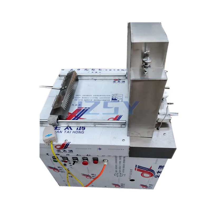 آلة قطع عظام اللحوم الأوتوماتيكية التجارية الكهربائية آلة تقطيع لحم الخنزير قطع معدات كتلة الأسماك المجمدة