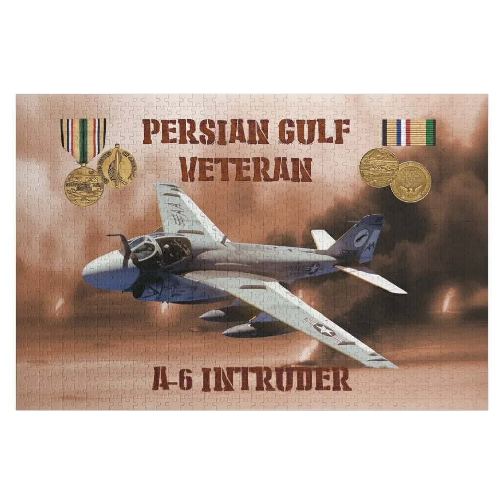 A-6 Intruder Persian Gulf Veteran Jigsaw Puzzle Wood Adults Wooden Jigsaws For Adults Toys For Children Custom Gifts Puzzle