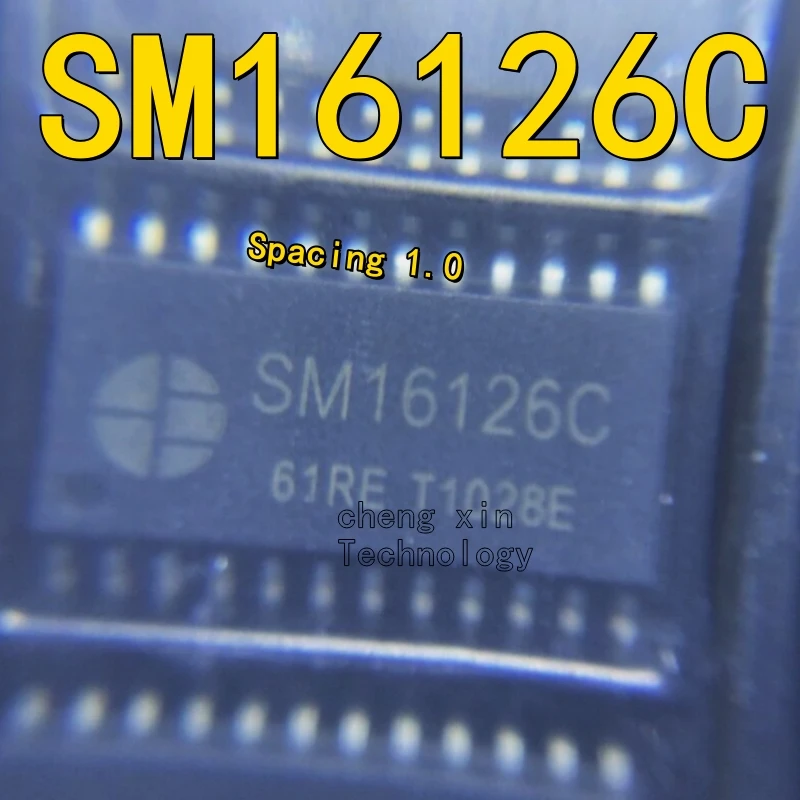 20-50PCS/LOT SM16126C  Spacing 1.0 New and Original LED driver chip Power Management SM16126 silkscreenSM16126C