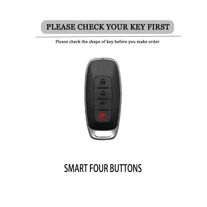 Zinc Alloy Car Remote Key Case Cover Protector Shell for Nissan X-trail t33 Kicks Qashqai J12 Juke Teana Altima Ariya 2023 2024