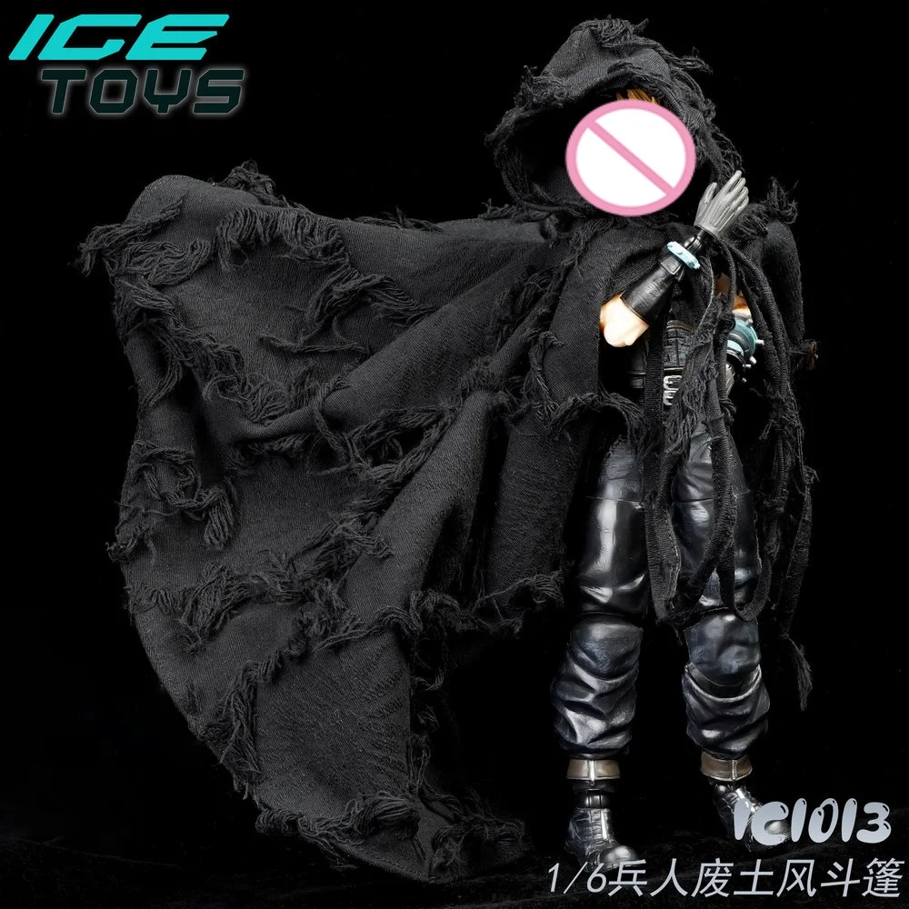 ICE TOYS ic1013 Männlicher Soldat im Maßstab 1:6, hübscher Wasteland-Stil, Kapuzenumhang mit Drahtform, 12-Zoll-Actionfigur-Körpermodell