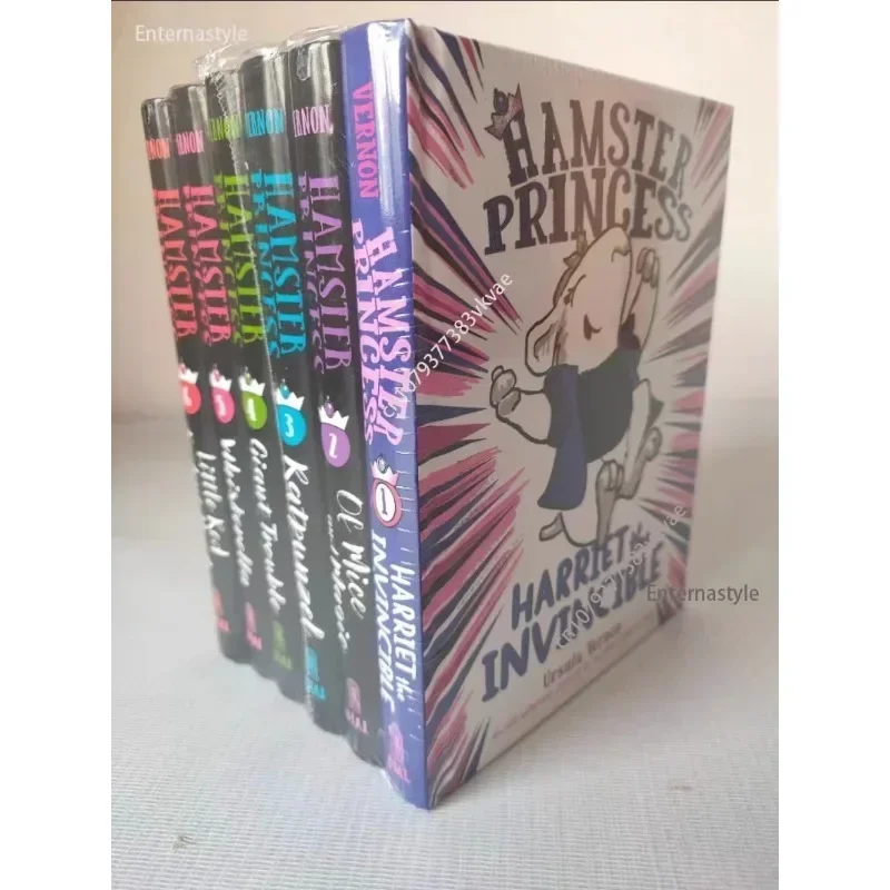 

6 Books/Set Hardcover Hamster Princess Series Hamster Princess Children Humor English Storybook Livre Libros En EspañolBooks