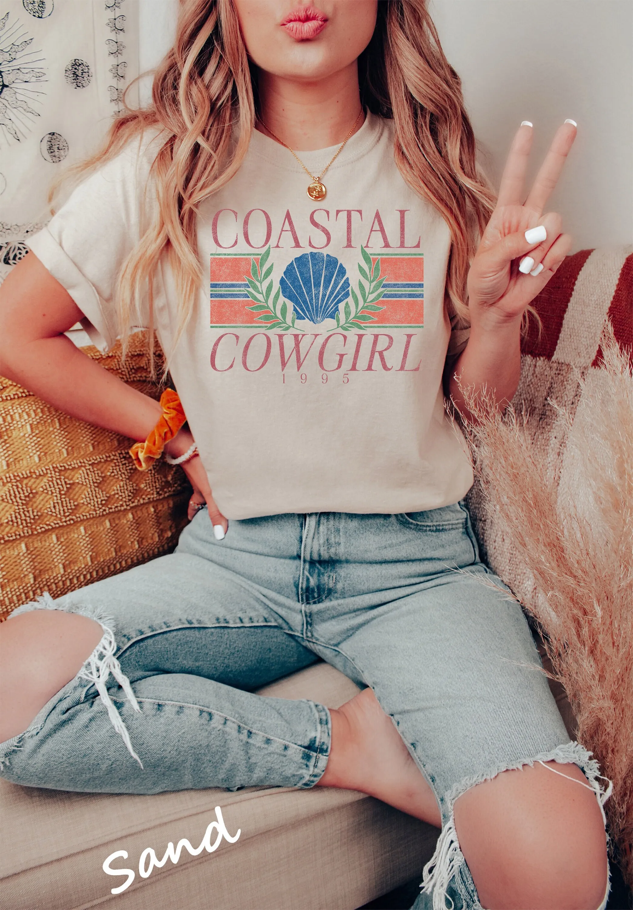 Costal Cowgirl Est 1995 T Shirt Summer Rodeo 90'S Retro Country Western Wild West