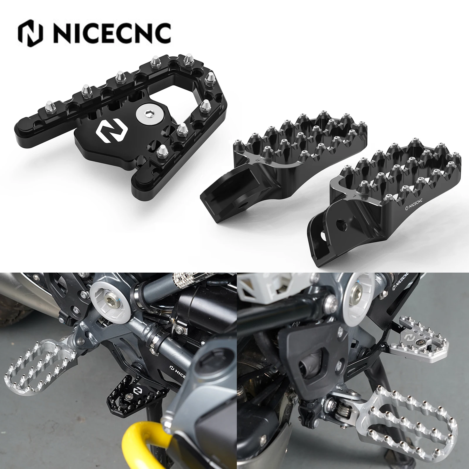 

For BMW R1250GS R1200GS Footrest Footpeg Brake Pedal Step Tip Plate Extender R 1250 GS R 1250GS 2019-2023 R 1200 GS 2013-2018