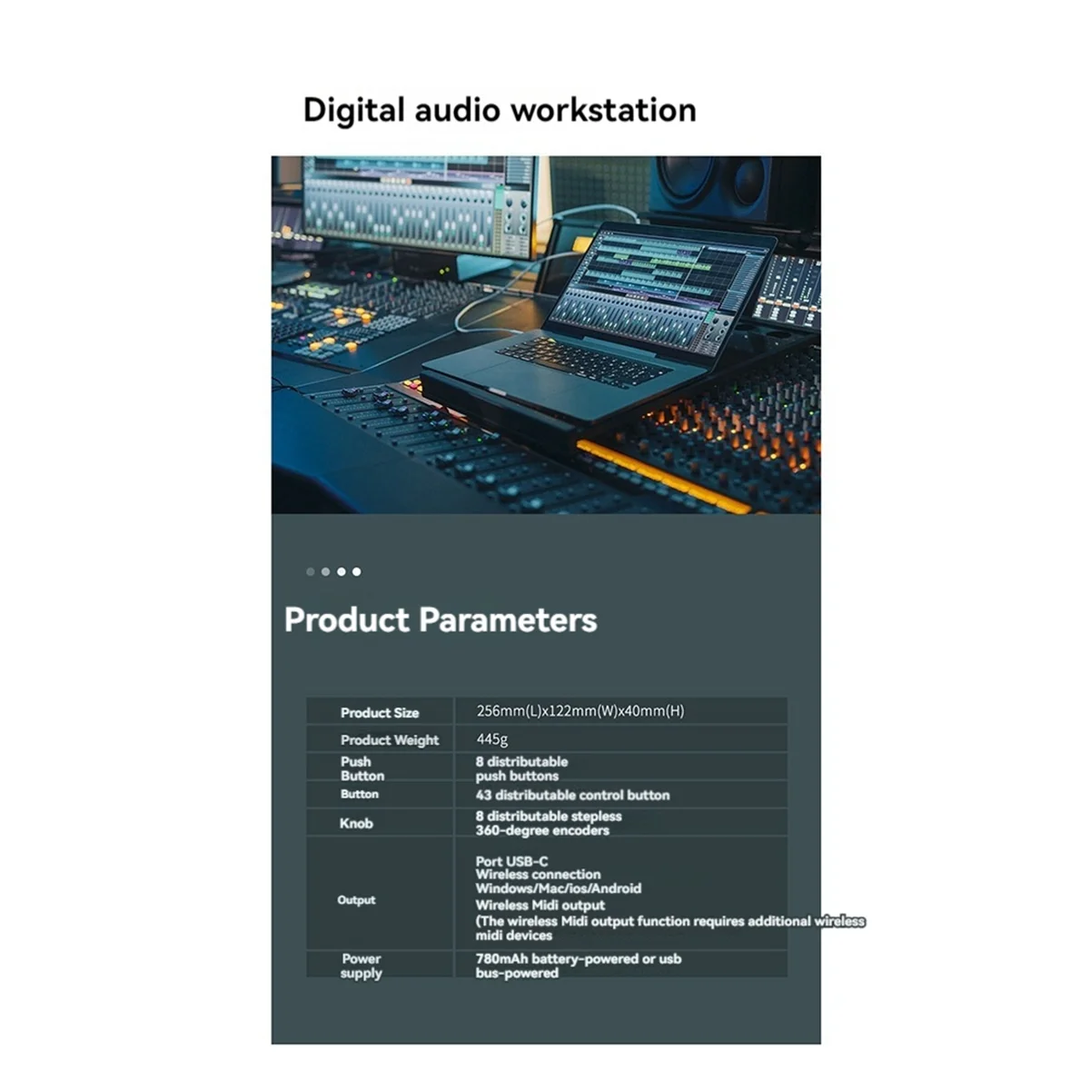 

АА110! -Микшер Беспроводной MIDI-контроллер Микшерная консоль Bluetooth USB-контроллер Микшер для большинства электроакустических инструментов