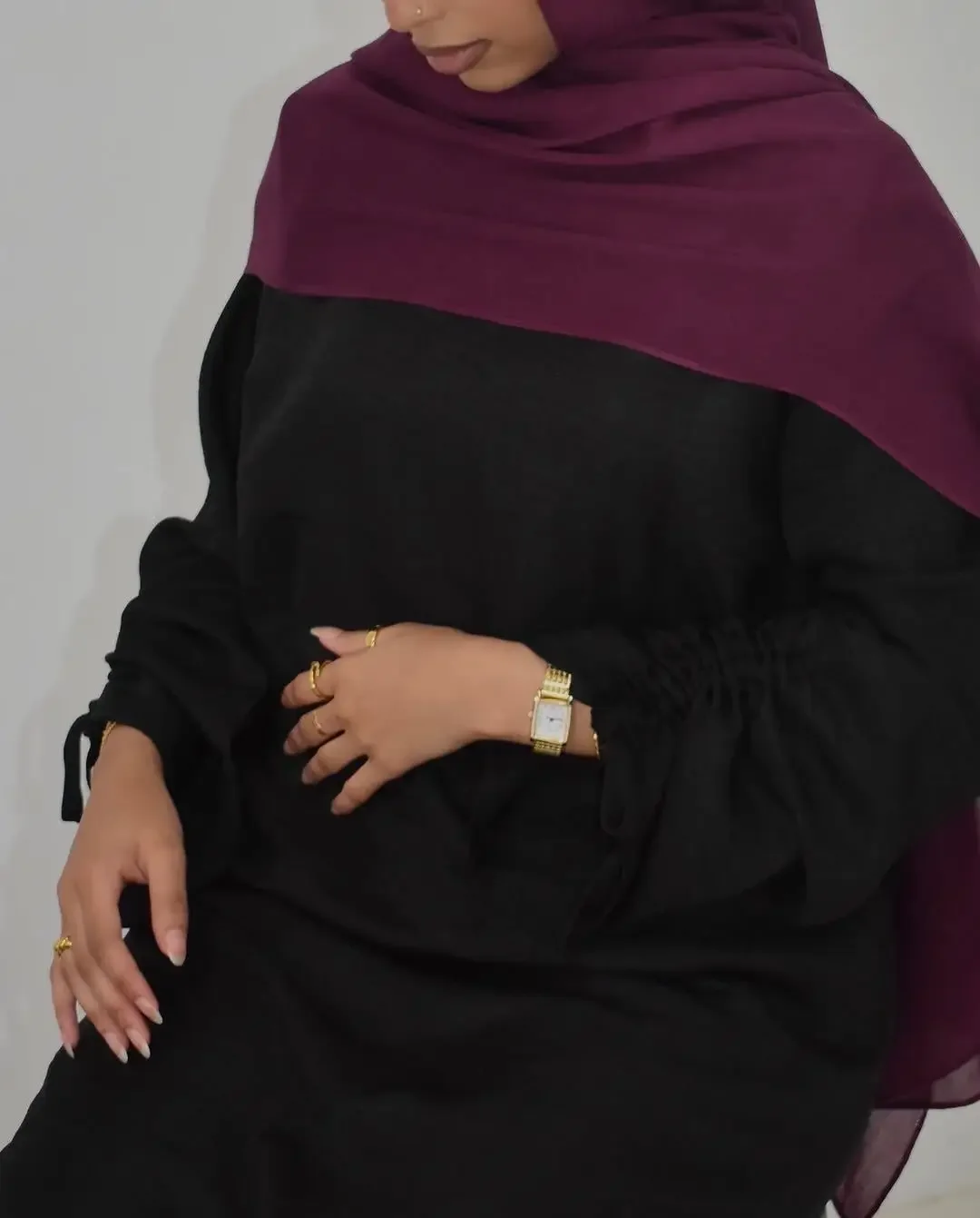 Pas d'écharpe mode solide musulman Robe modeste 6 couleurs caftan Abaya Damen dubaï robes africaines femmes Caftan Marocain Robe Femme