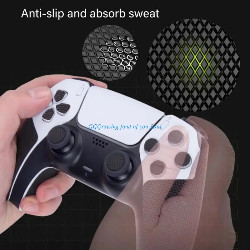 

H9EB Skin Stickers for Controllers Wireless Gaming Handle Grips Tape Buttons Protector Sticker Game Accessories