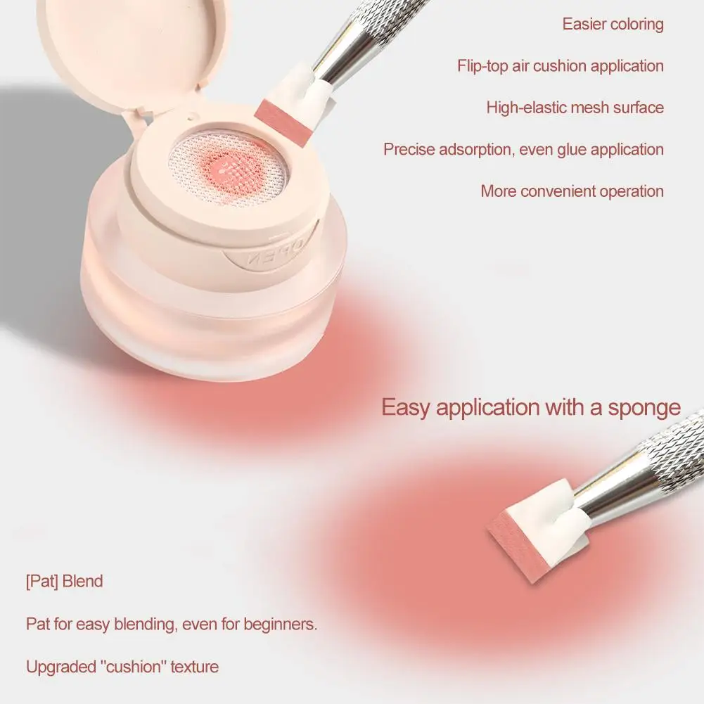 Elastisch netkussen gellak - Bouwbare gradiëntstempelgel voor nagels, geen toplaag nodig, eenvoudige ombre-manicure