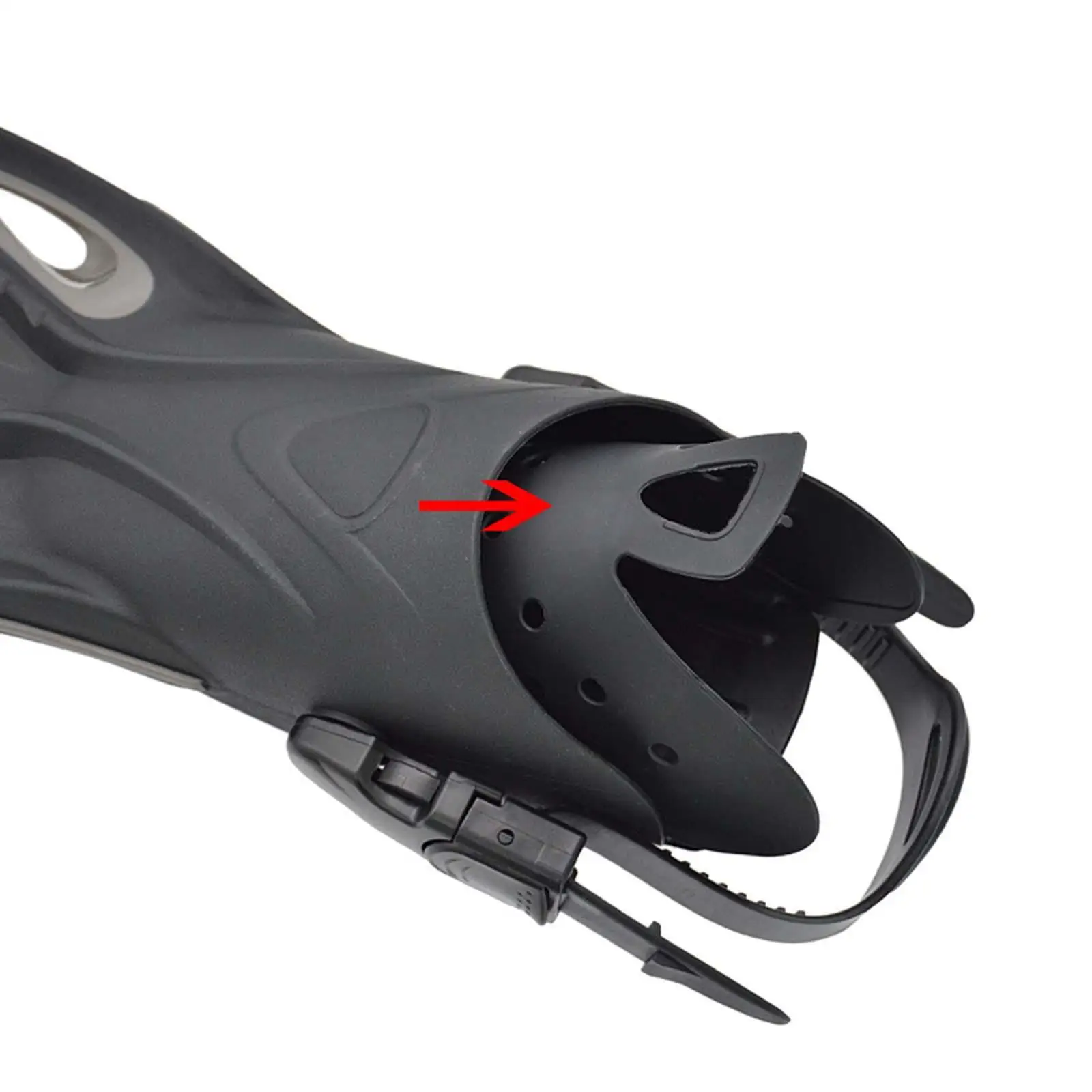 Scuba Fin Shoe Support Flip Fin Insert Premium TPE Durable Flipper Accessory for Free Dive Training and Pool Swimming