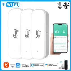 Tuya WiFi Temperature Humidity Sensor Smart Life APP Monitor Smart Home Work With Alexa Google Home No Gateway Hub Required