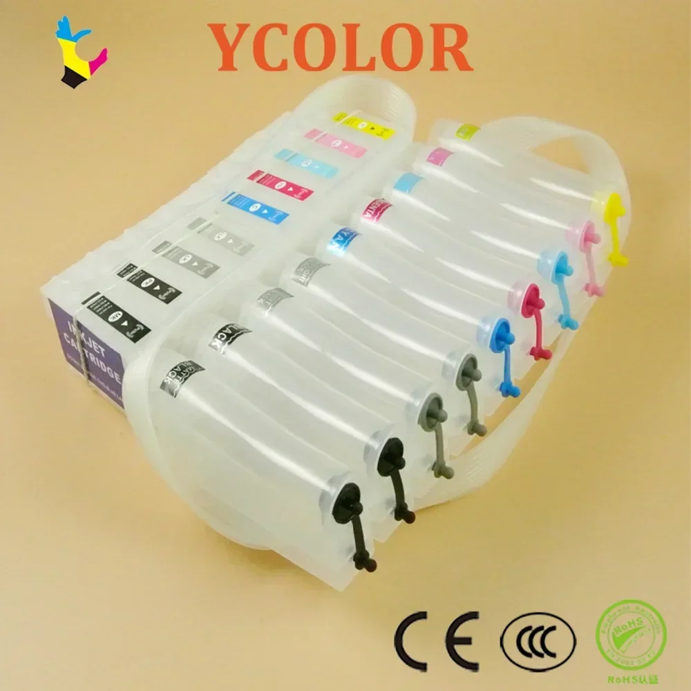 Sistema de tinta a granel SC P600 para impresora Epson SureColor P600 R3000 sistema de suministro continuo de tinta CISS con chips de reinicio automático SC-P600