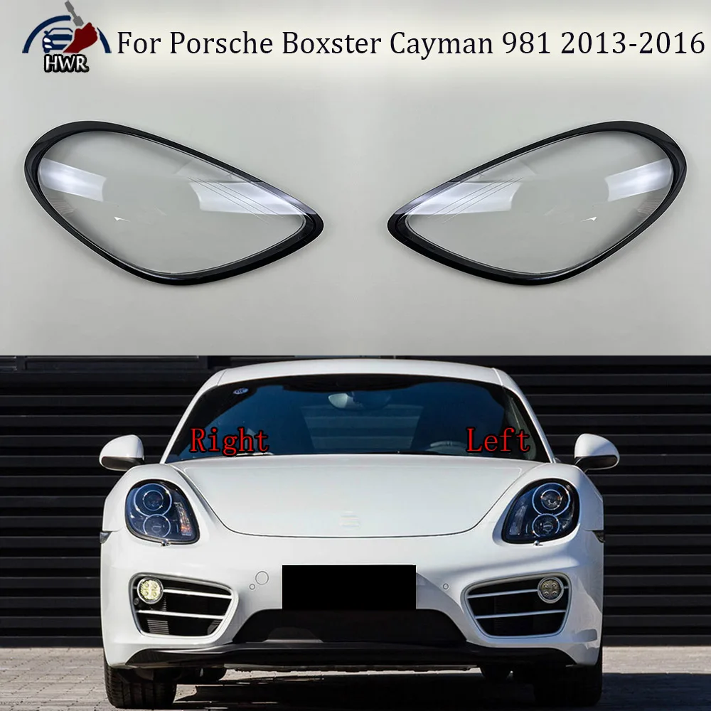 

Headlamp Cover Transparent Lampshade Headlight Shell Mask Lens Plexiglass For Porsche Boxster Cayman 981 2013 2014 2015 2016