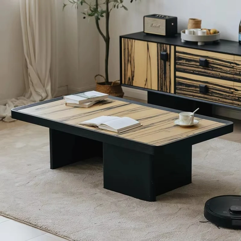 

Solid wood coffee table is durable and environmentally friendly, suitable for living room, home café. Simple design combination