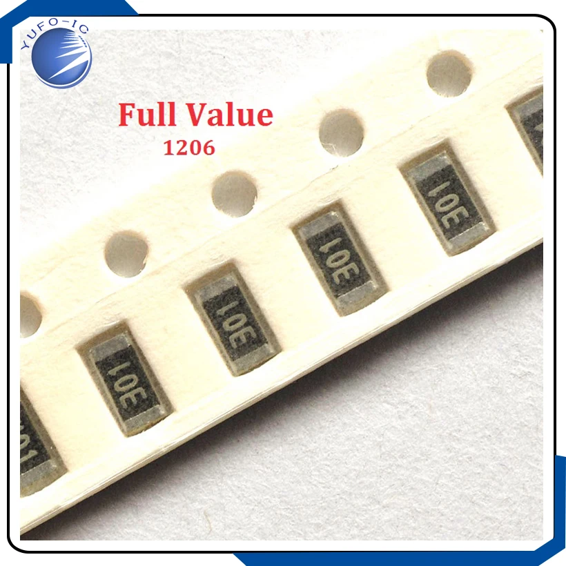 

100 шт. 1206 чип-резистор SMD, полноценный 5% 0/1/2/3/4/5/6/7/8/9R/K/M 0,1.2.3.4.5.6.7.8.9 R K M 0 1 2 3 4 5 6 7 8 9 Ом