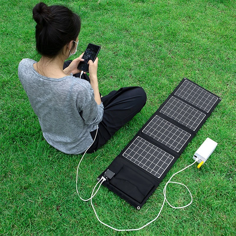 

Solar Charging Panel Small Single Crystal 5V18V12v Fast Power Bank Mobile Phone Outdoor Foldable