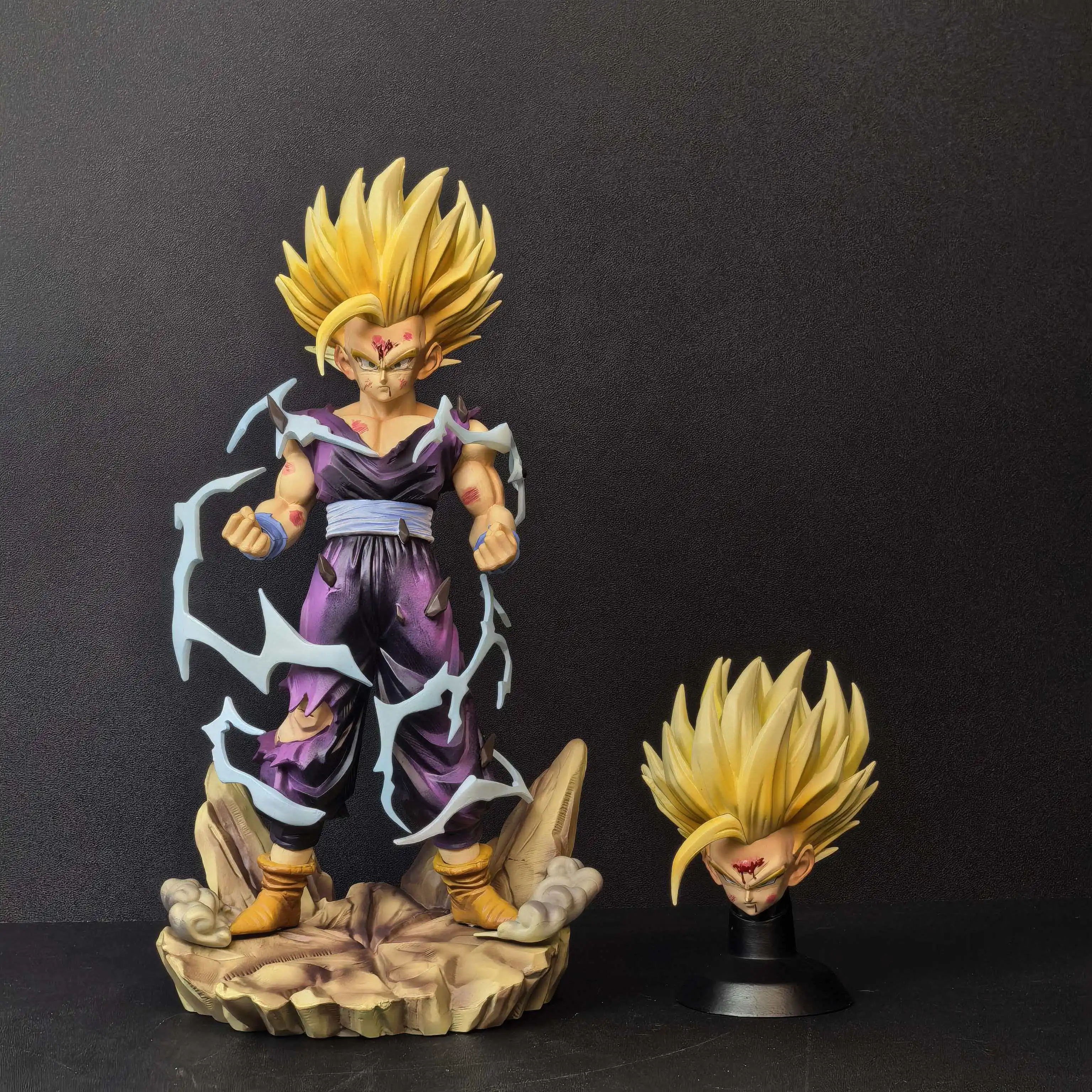 

Фигурка аниме-персонажа Драгон Болл Сон Гохан, 25 см, двуглавая фигурка Гохана, коллекционная модель из ПВХ, игрушка-статуэтка, подарок