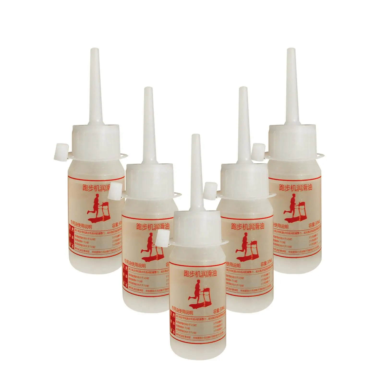 5Pcs 실리콘 오일 러닝 머신 벨트 윤활제 30ml 러닝 머신 윤활제 러닝 머신 러닝 머신 용품 스포츠 도구