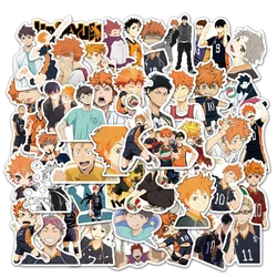 50/100pcs Cartoon Anime Haikyuu!! Stickers Decals Skateboard Laptop Suitcase Phone Diary Funny Waterproof Sticker for Kids Toys