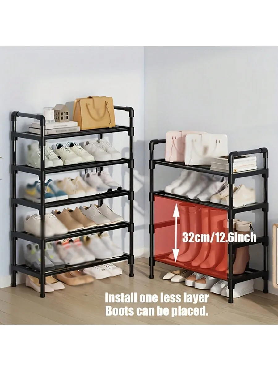 1 Multi-Layer Simple Shoe Rack, Multifunctional Large-Capacity Storage Rack, Easy To Load And Unload, Save Space, Home Organizat