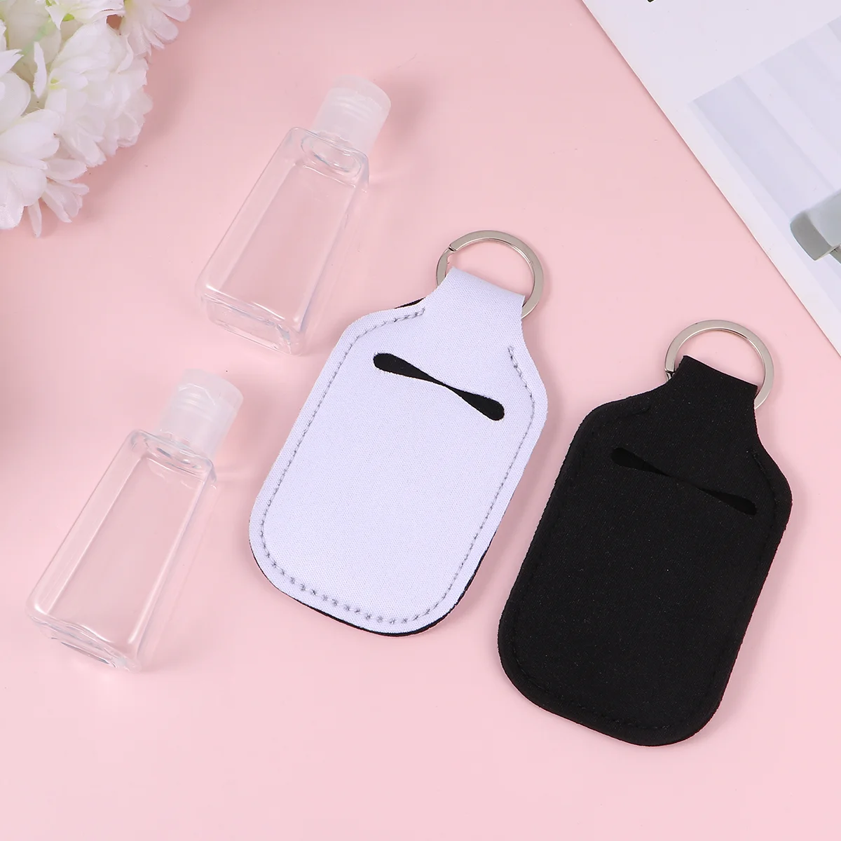 

4 Set Refillable Bottle with Cover Portable Perfume Hand Protective Empty