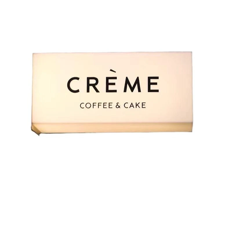 

Acrylic light box coffee shop advertisement multi-faceted sign light store sign luminous light box