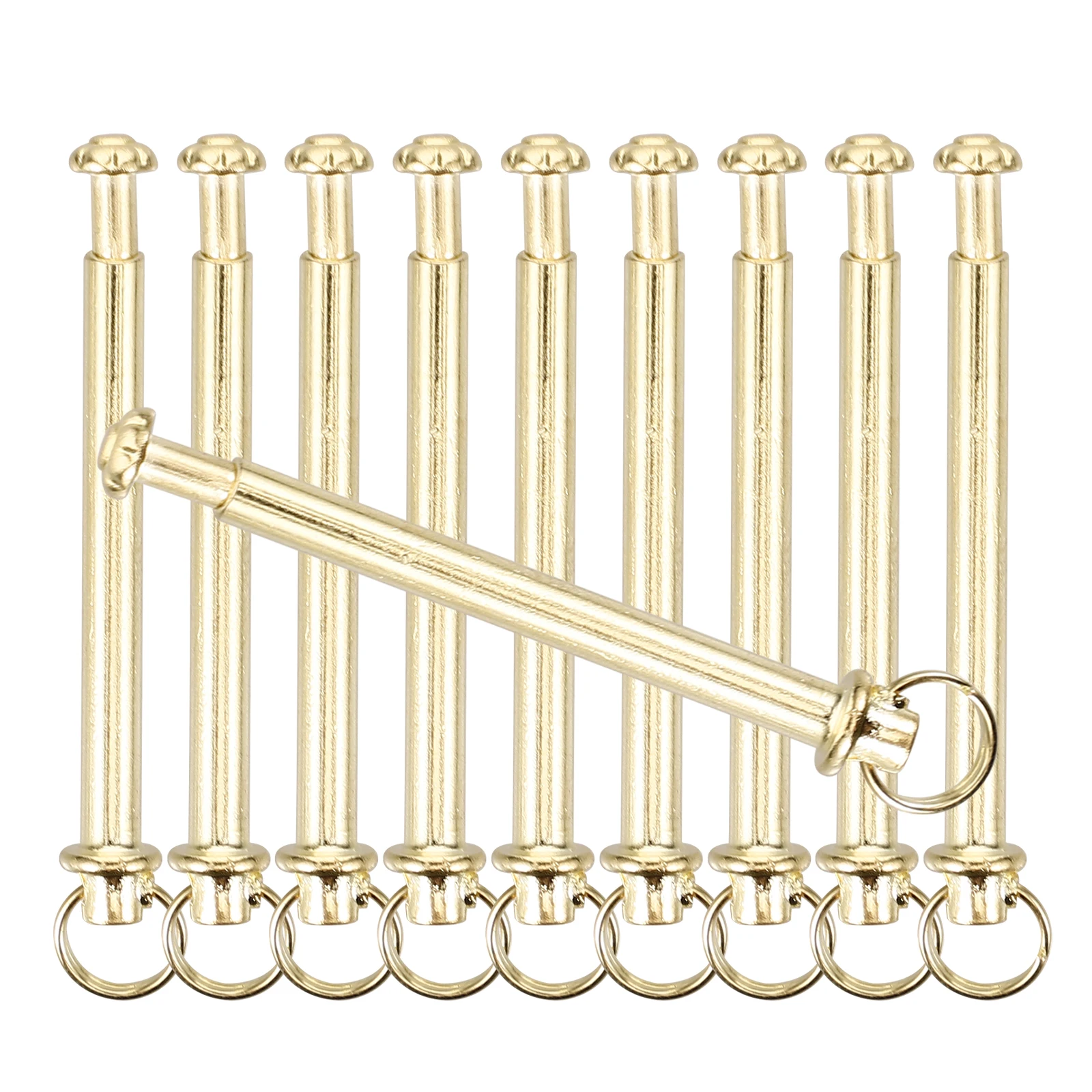 

10 Sets Hand Shaft Replacement Iron Rivet Screw Rivets Nail Accessories Folding Fan Repair Kit Handheld Fan