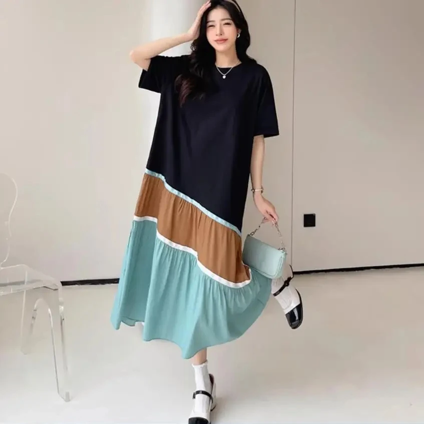 

summer women straight dress casual loose woman dresses