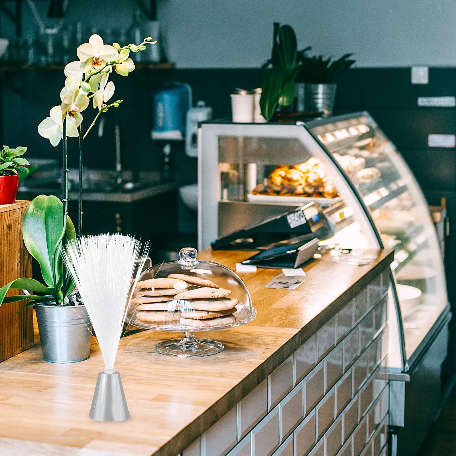 

Оптоволоконная лампа RGB с изменением цвета, декоративный светильник для помещений и улицы, для свадеб, вечеринок, центральных элементов стола