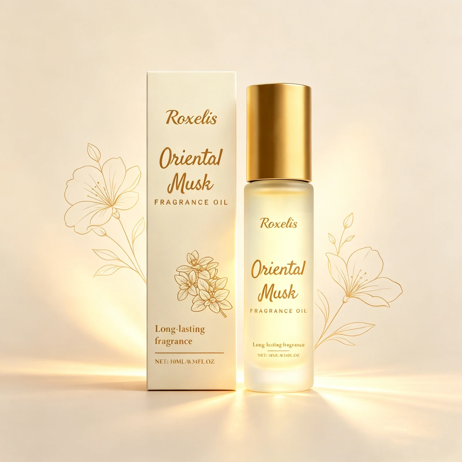 

Roxelis 10ml Oriental Musk Classic Fragrance natural ,fresh leave unique Fragrance to enhance the charm of temperament Fragrance