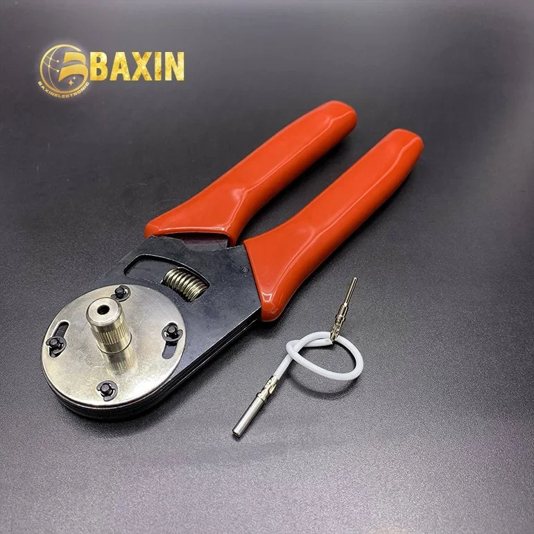 Red color deutsch soild pin DT DTM terminals crimp tool