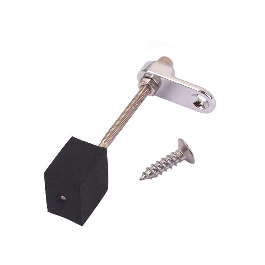 

Professional Pickguard Holder with Black Spongy Cushion Silver Qf02 Square Mounting Bracket for Electric Guitar Sturdy