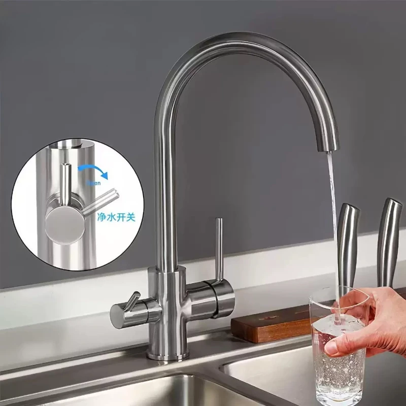 

Фильтр для воды, кухонный кран, выдвижная головка распылителя, монтируемые на палубе краны, вращающиеся на 360° смесители для горячей/холодной воды, двойная ручка управления