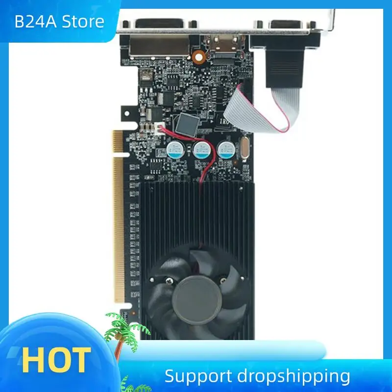 

Видеокарта B24A 2X GT730 4 ГБ GT730 DDR3 64-битные видеокарты GDDR3 — совместимые с выходом DVI и VGA