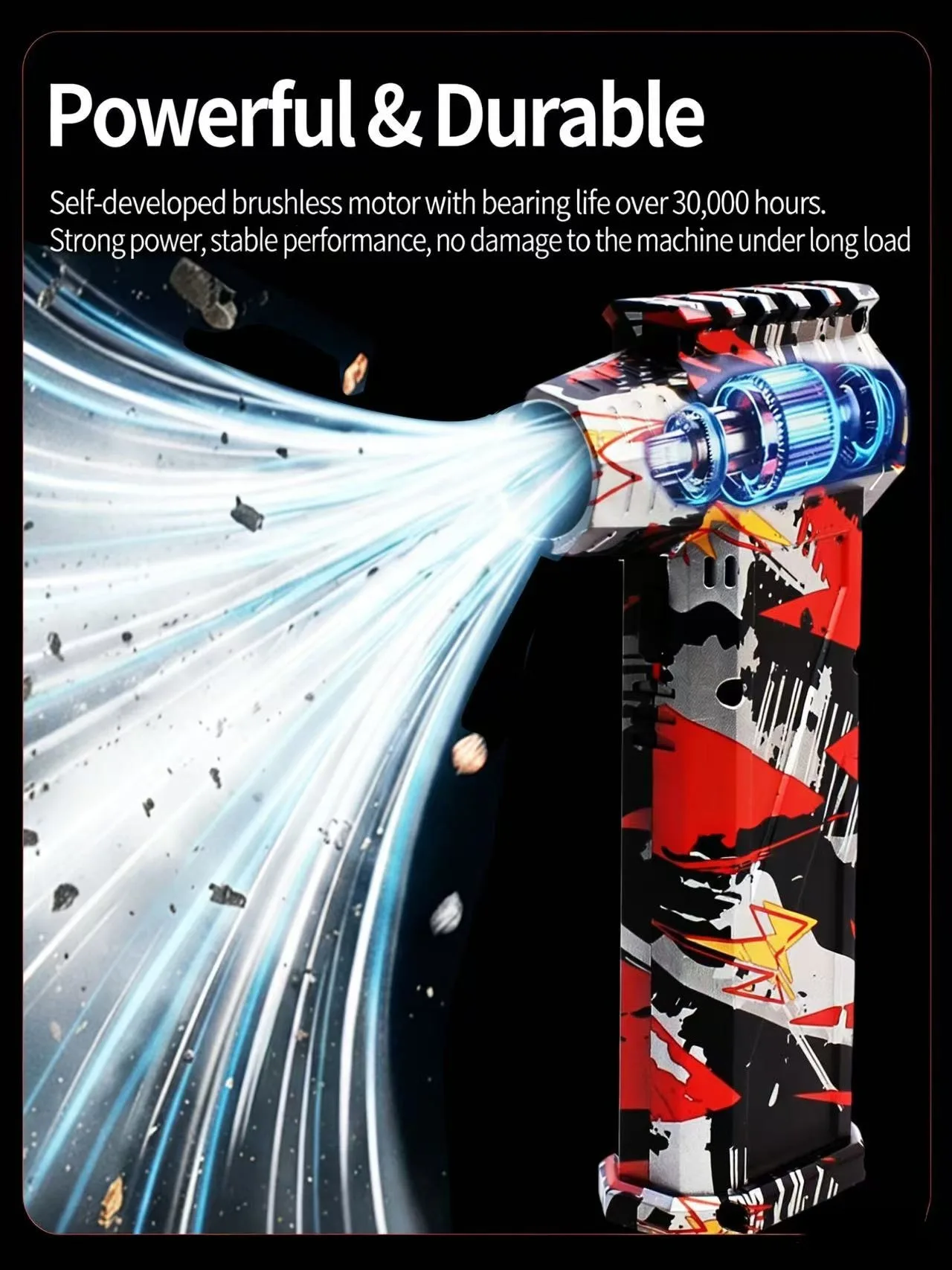 

X3 Powerful Air Blower 600000RPM Brushless Violent Fan Vacuum Dust Cleaner Strong Winds 53m/s Turbo Jet Blower Type-C Rechargin