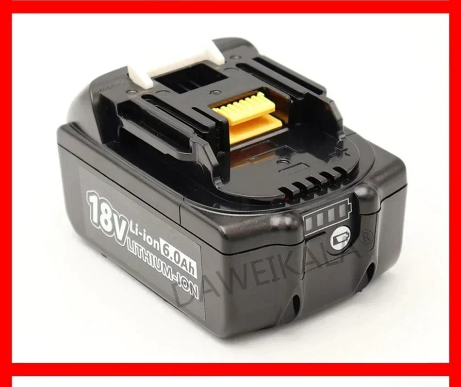 Makita 18V Battery 6Ah 18650 Lithium ion Replacement BL1860B BL1860 BL1850 Rechargeable Power Tool Battery DDF486 DF488