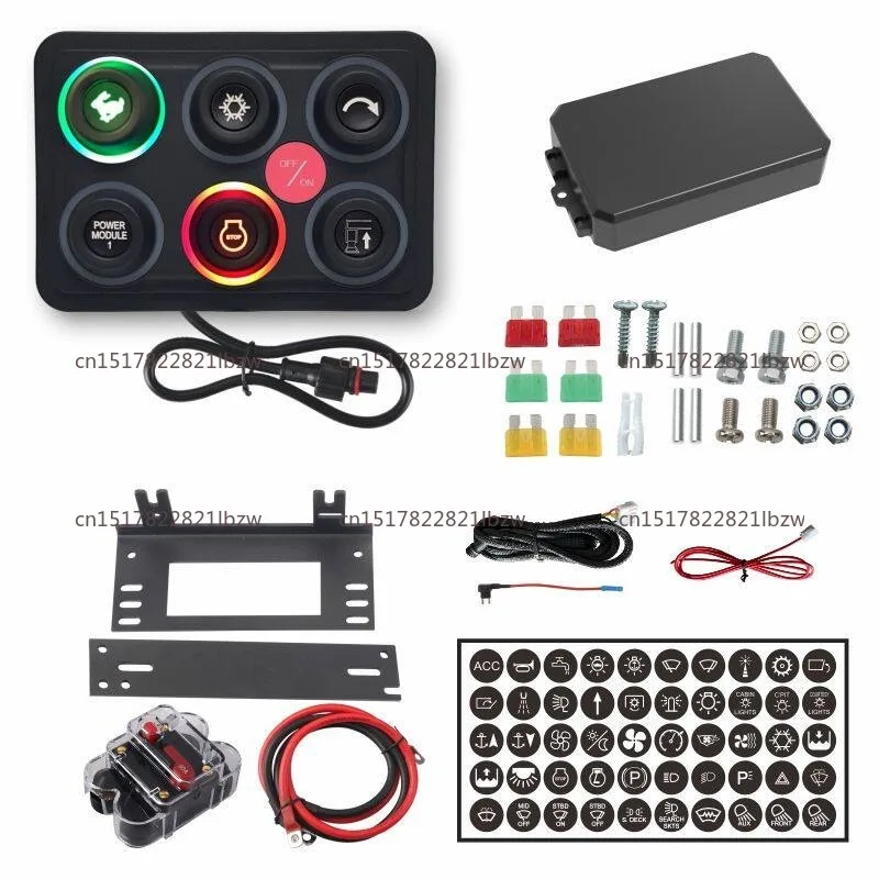 5/6/8/12 way Marine Car Truck Off-Road All-Terrain Vehicle Off-Road Vehicle  Waterproof IP68 Universal Circuit Control System