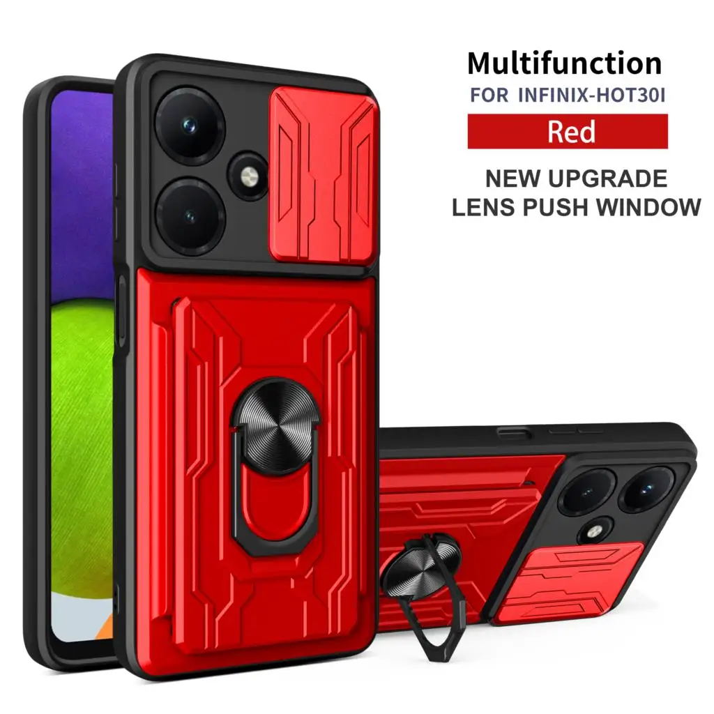 Magnetic Case for Infinix Hot 30i Car Ring Holder Stand Capas for Infinix Hot 30 Smartphone Android Fundas Infinix Note 30 Pro