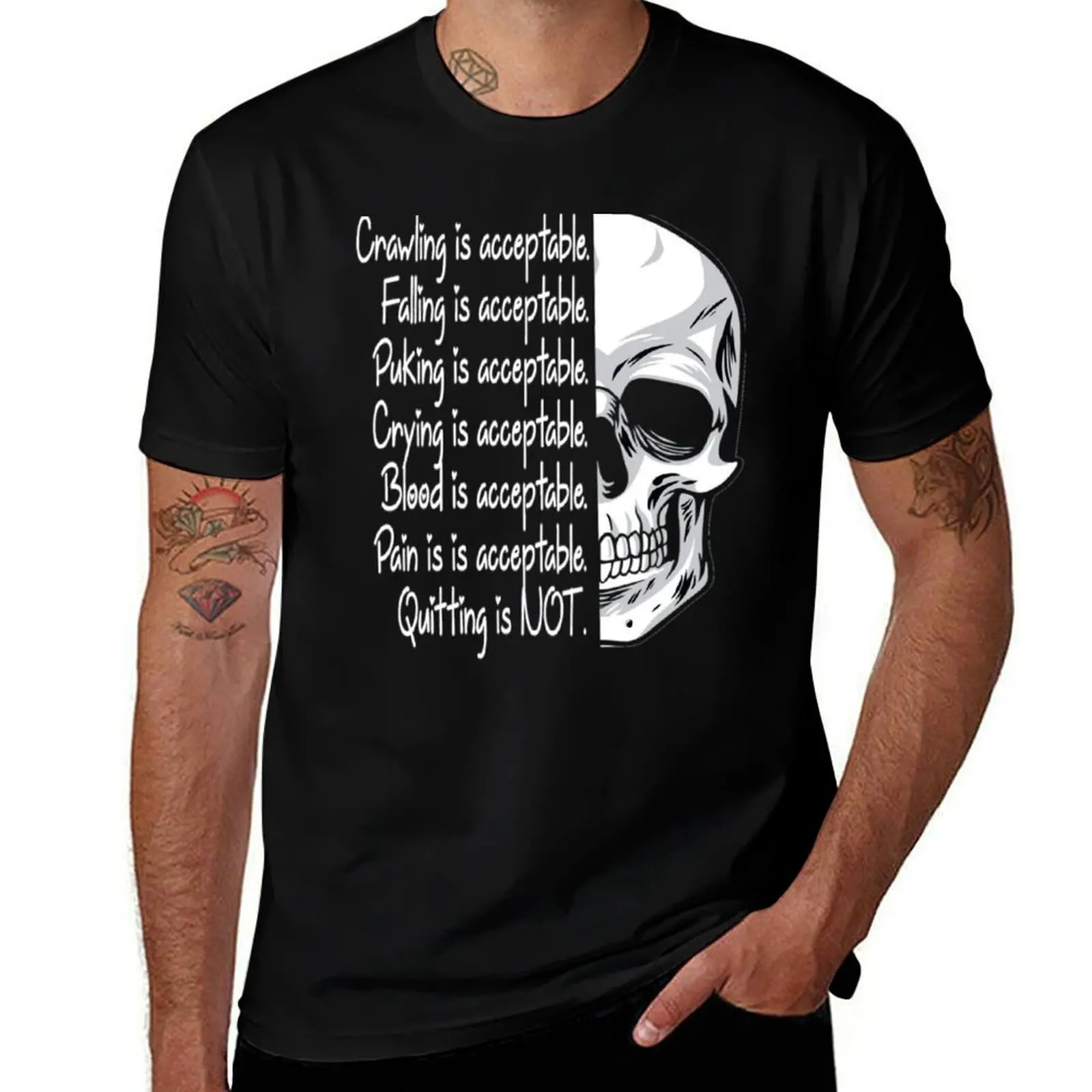 Crawling is acceptable T-Shirt Work Daily Short Sleeve Top