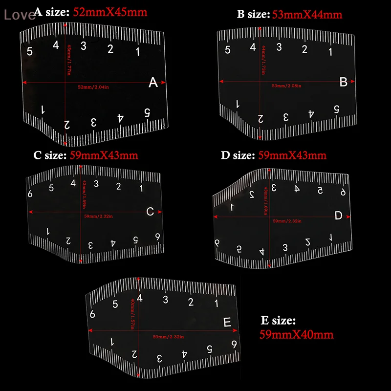 [L&P] أداة الحاجب ملحقات الحاجب للمبتدئين أدوات مكياج الوشم سهلة الاستخدام تصميم سريع لتحديد المواقع المسطرة المساعدة