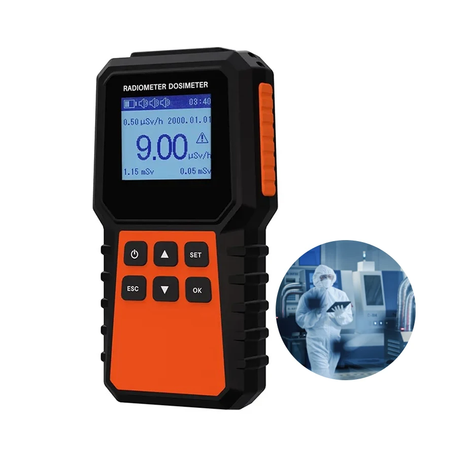 

2024 Digital Handheld radiation detector with battery gamma ray detector for Indoor and Outdoor