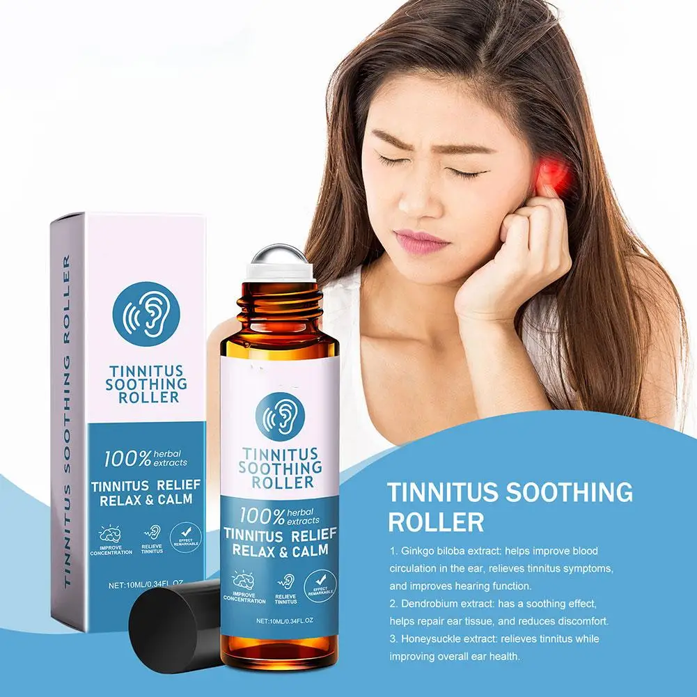 10ml Tinnitus Ear Drops Ear Ringing Pain Itchy Treatment Deafness Earache Relief Hearing Calming Ear Care Product