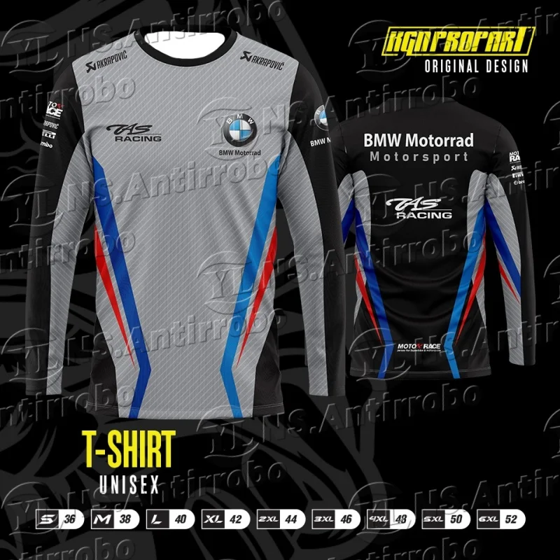 

Make Life A Ride Motorsport Racing Мужская и женская одежда для Bmw Motorrad Days Дышащие быстросохнущие повседневные тренировочные топы для скоростного спуска