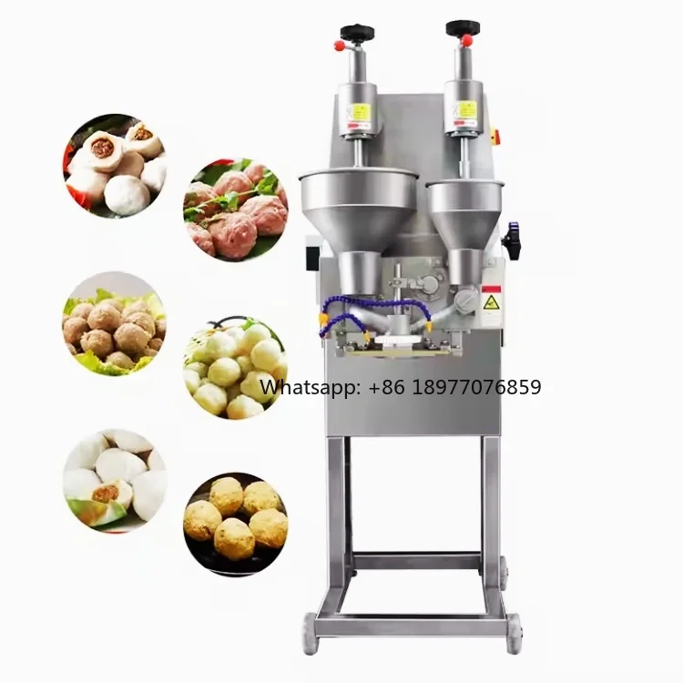 Máquina manual de bajo precio 2026 para hacer albóndigas de pescado, carne de res y cerdo para tiendas de alimentos