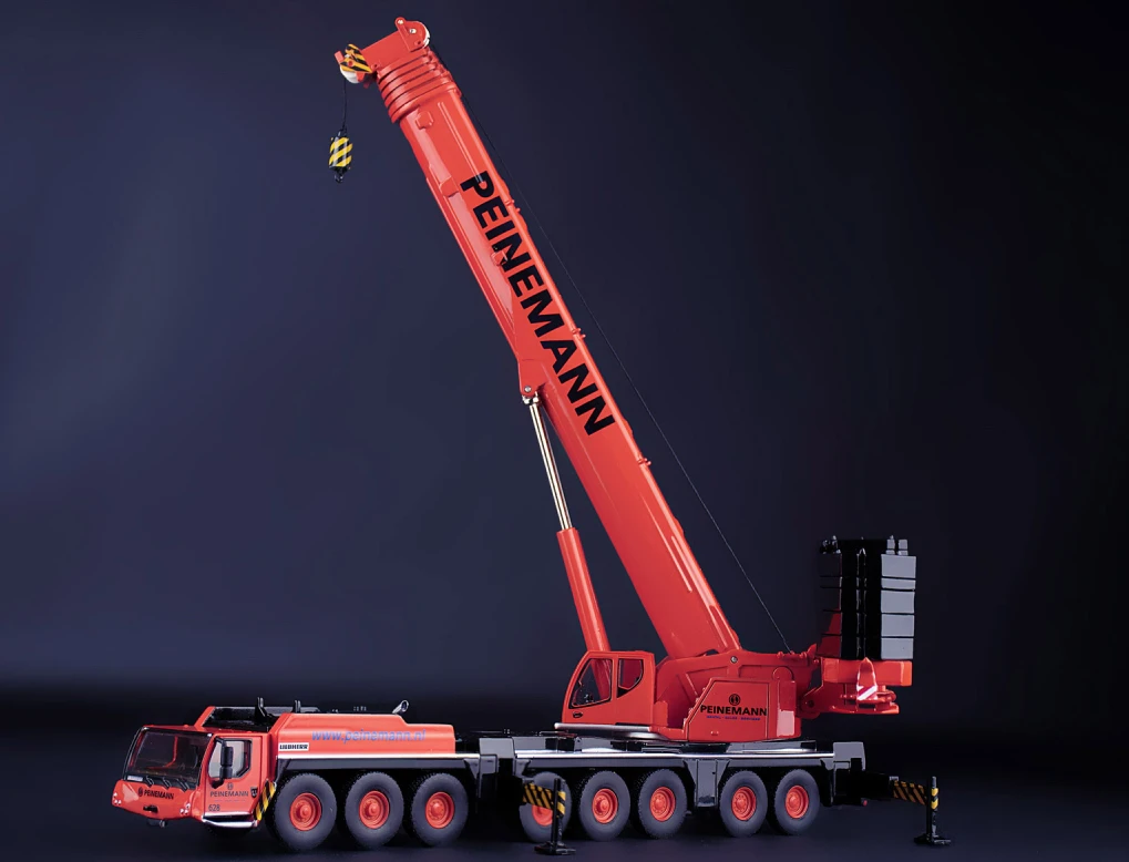 Collectible Diecast Model IMC 1:87 Scale LTM 1450-8.1 Mobile Crane Construction Vehicle Alloy Model Replica Gift 32-0146
