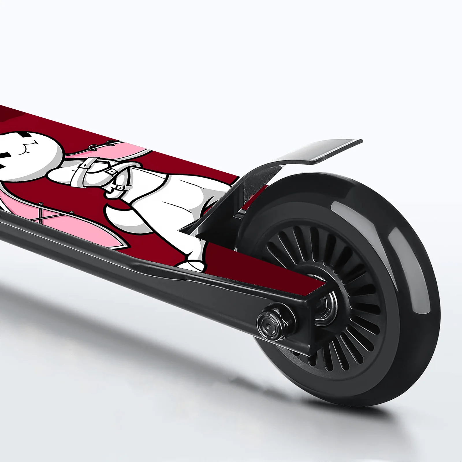 

1 крутая наклейка на самокат с кроликом, наклейка на корпус скейтборда, персонализированная противоскользящая наклейка из ПВХ-материала, простая в установке