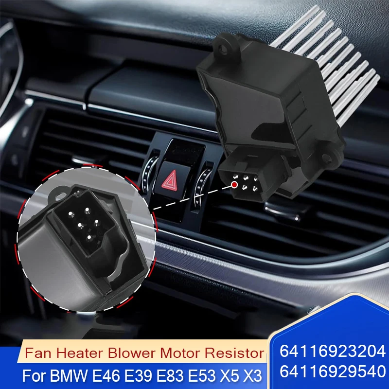 

Автомобильный электрический вентилятор, резистор двигателя вентилятора для BMW E46 E39 E83 E53 X5 X3 M5 3/5 серии 64116923204 64118380580 64118929486