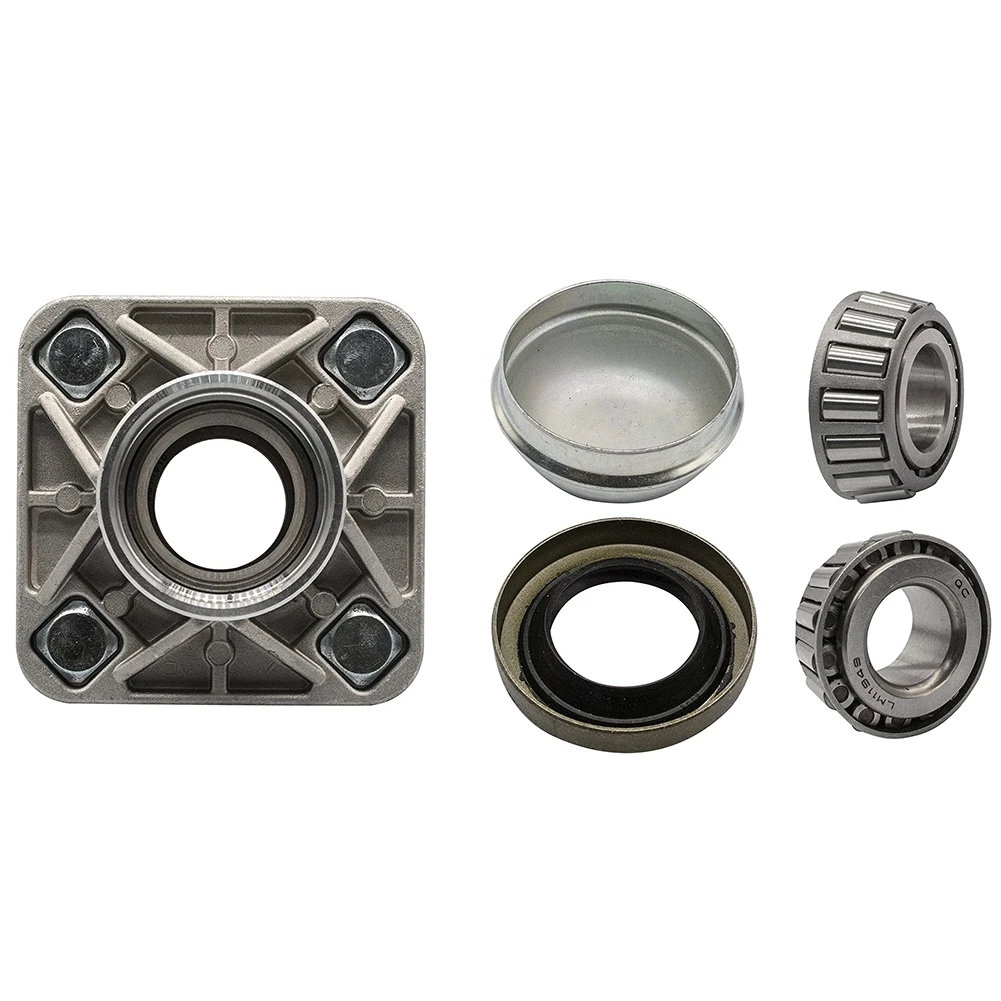 Golf Cart Front Wheel Hub Kit and Bearings Seals Replacement for Club Car DS 1974-2002 1011892