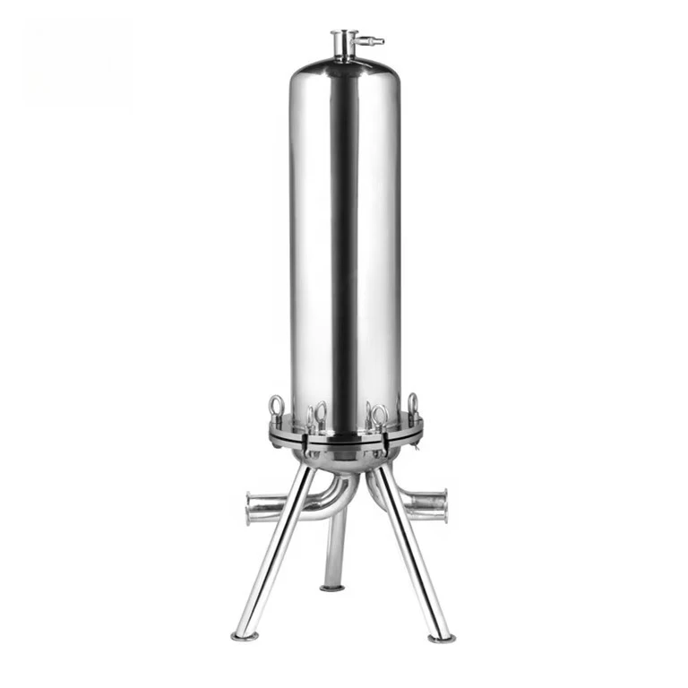 

10-Inch water filter housing Single-wheel sanitary liquid filter housing for food and beverage filtration